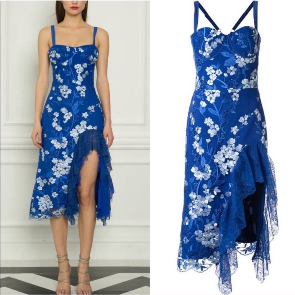 Bronx and Banco Blue Floral Dress